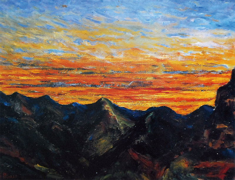 Artwork Morning View of Niitakayama by Liu Sin-lu